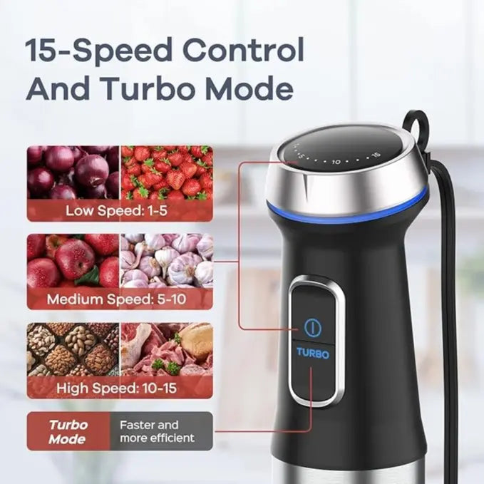 Immersion Blender 1600W |5-in-1 Hand Blender Set