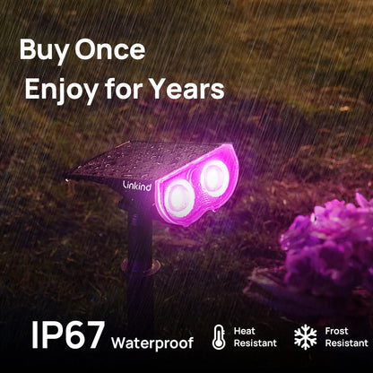 Smart Solar Spotlight – Color Changing Outdoor Lights