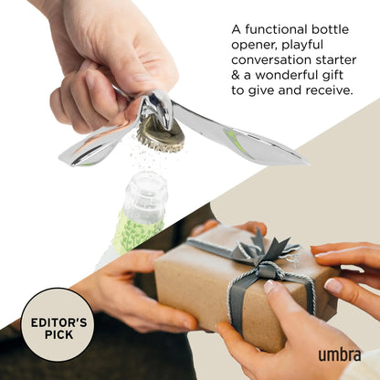 Tipsy Bottle Opener – Polished Chrome