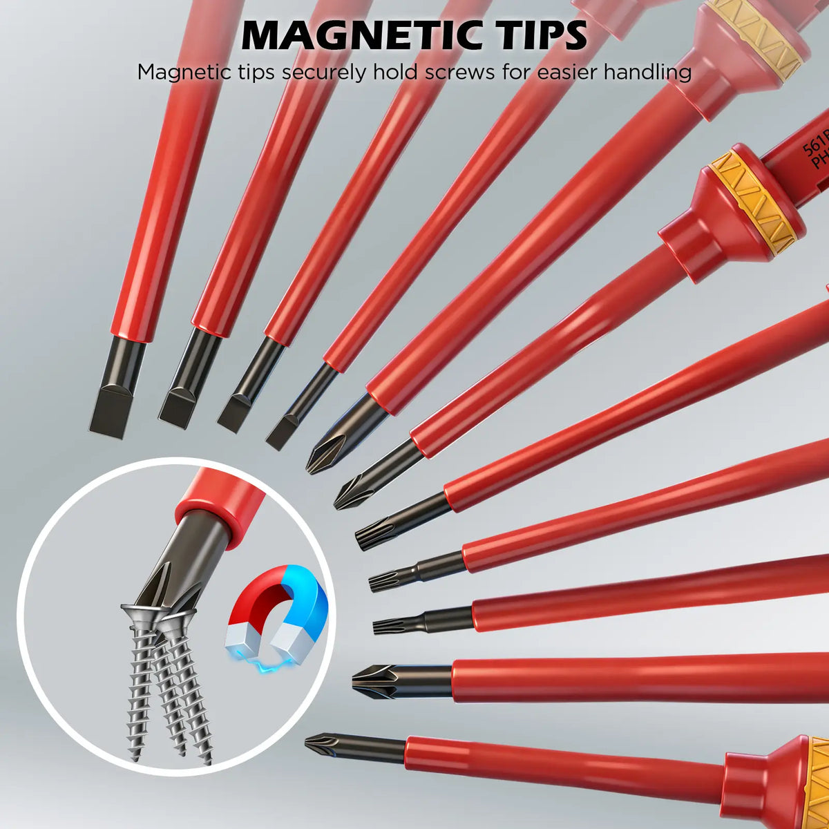 1000V Insulated Screwdriver Set – VDE & GS Certified, 13-Piece