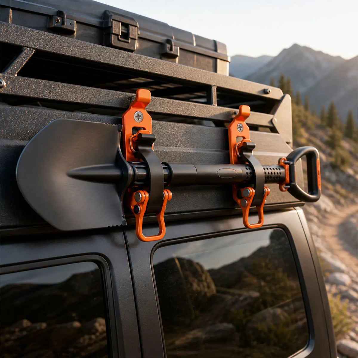 Heavy Duty Shovel Mount for Roof Rack