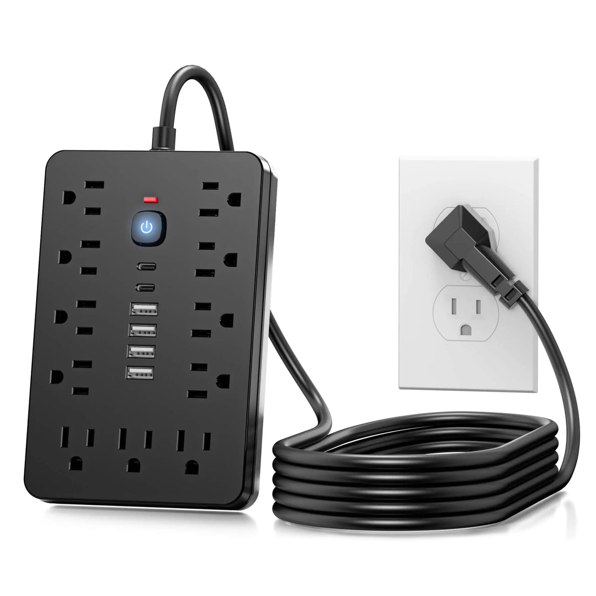 Surge Protector Power Strip | 17-in-1 with USB & Type-C