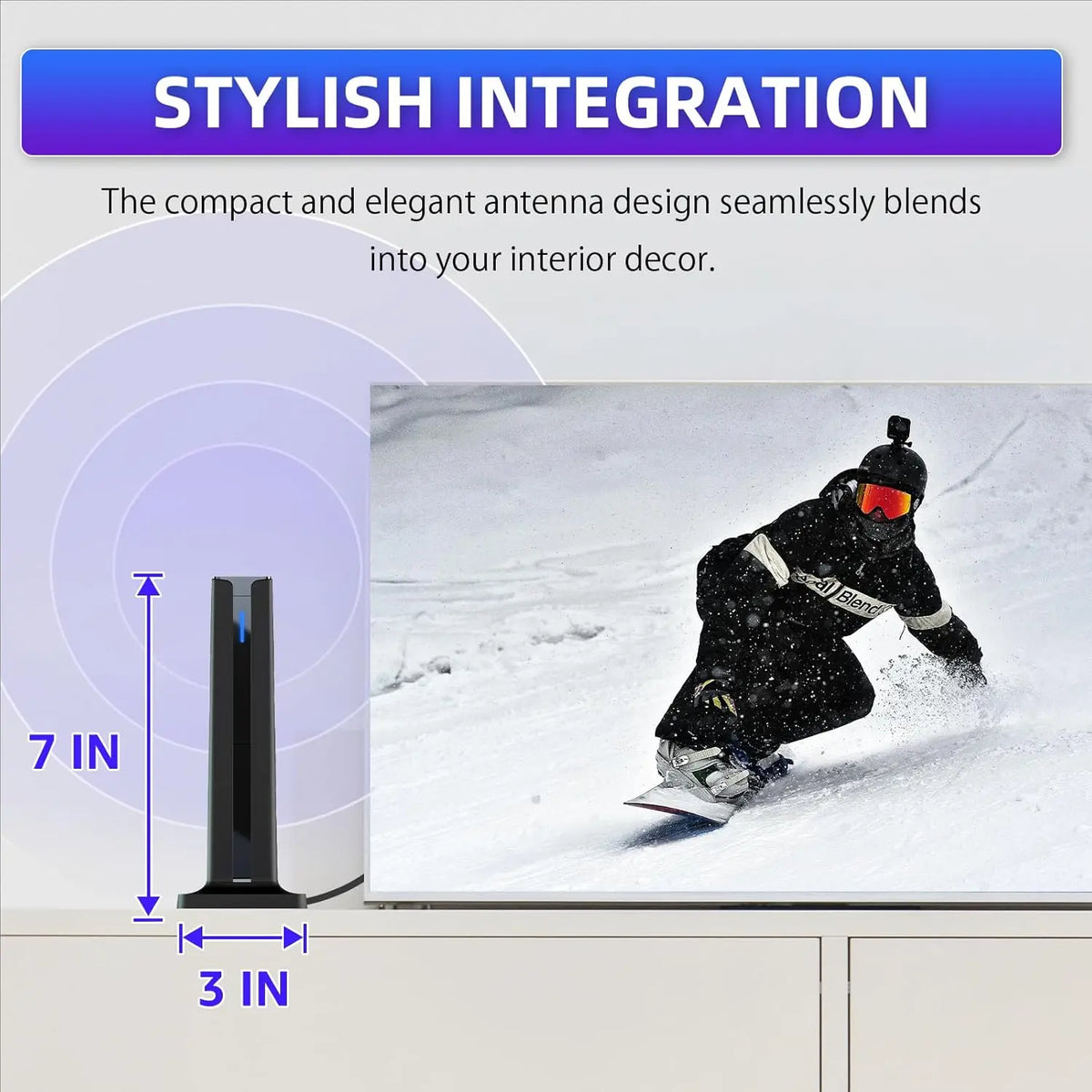 Indoor HD TV Antenna – 4K & 1080P