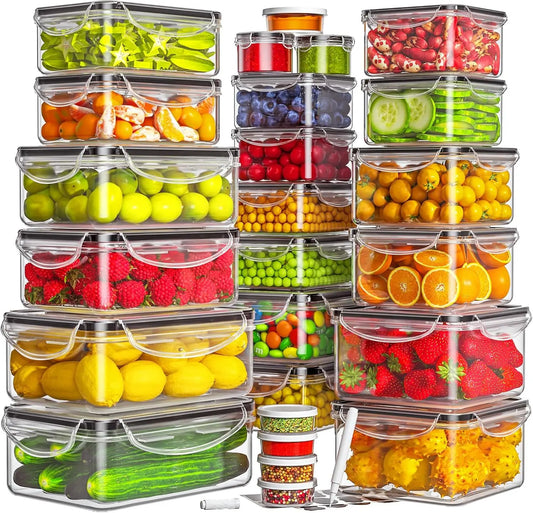 Sealed food storage container set, 24-pack - 12-pack