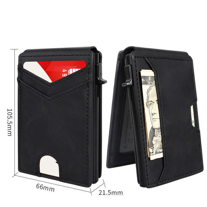 Slim RFID Blocking Leather Wallet for Men