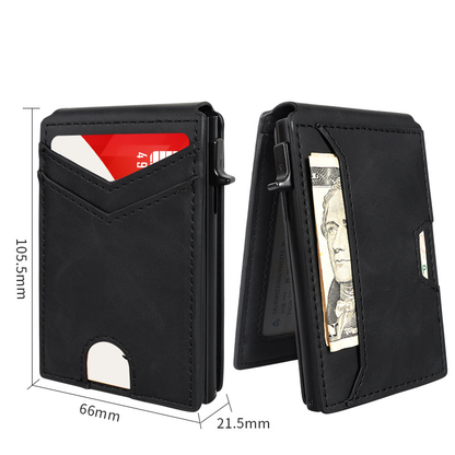 Slim RFID Blocking Leather Wallet for Men