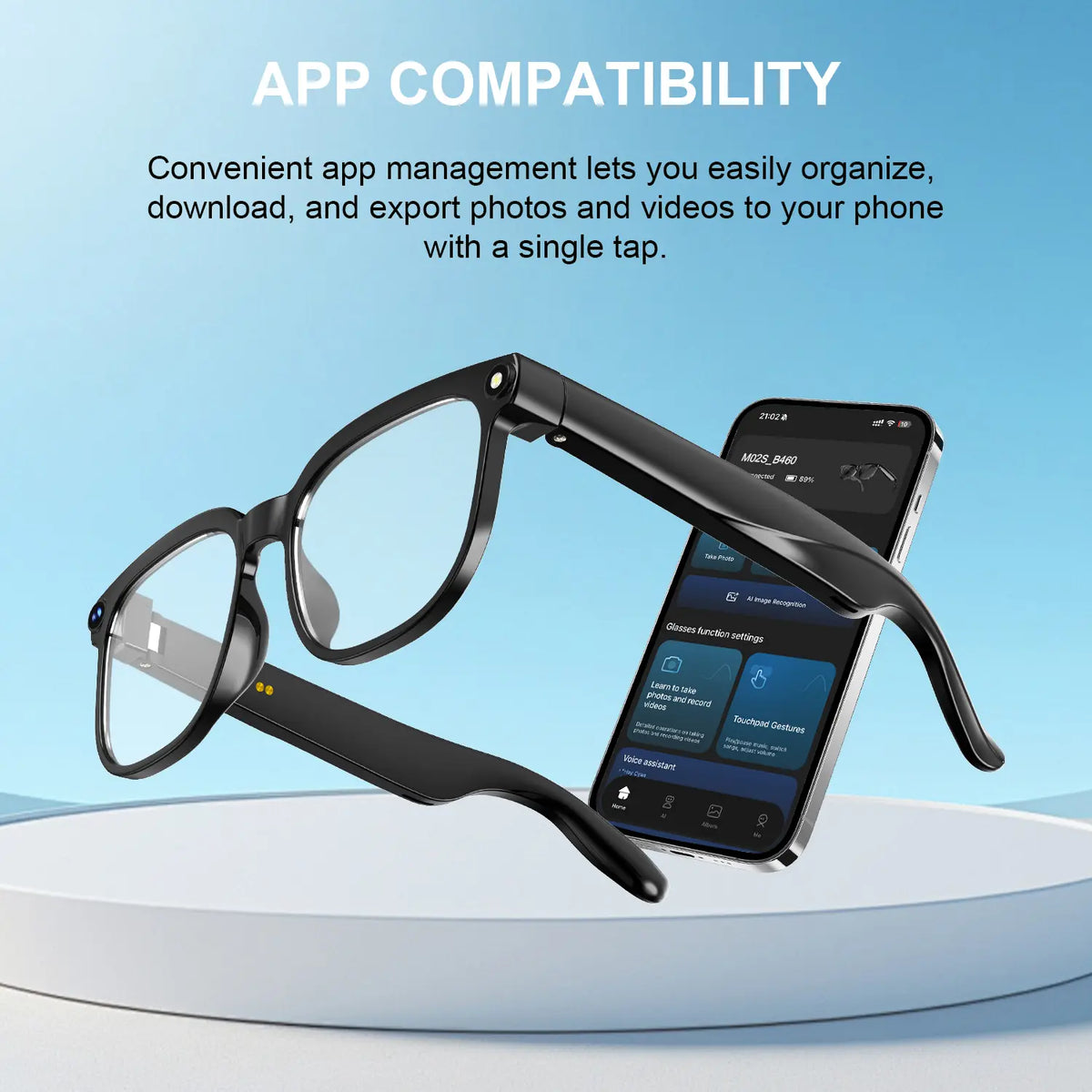 Smart AI Camera Glasses