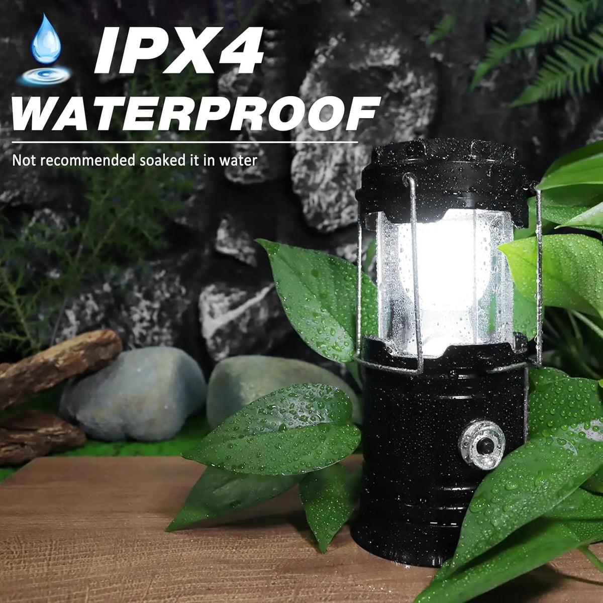 Solar Camping Lantern – 4 Pack Rechargeable LED