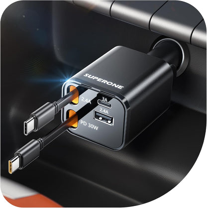 69W Bluetooth FM Transmitter Car Charger