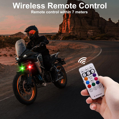Wireless LED Strobe Lights – 4 Pack with Remote