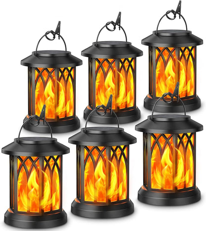 Solar Lanterns Outdoor Waterproof | Flickering Flame | IP65 | 8-12Hr