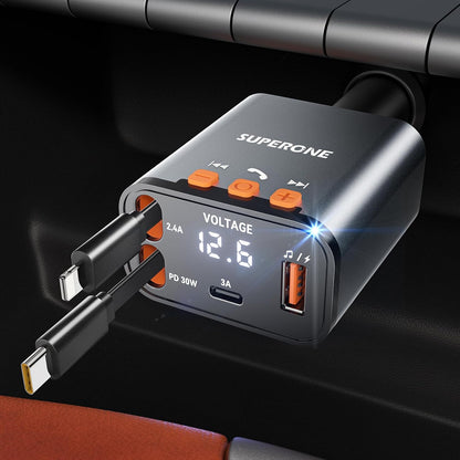 69W Bluetooth FM Transmitter Car Charger