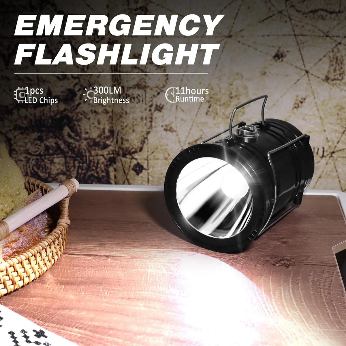 Solar Camping Lantern – 4 Pack Rechargeable LED