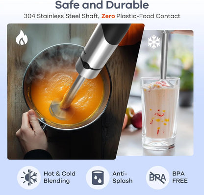 Immersion Blender 1600W |5-in-1 Hand Blender Set