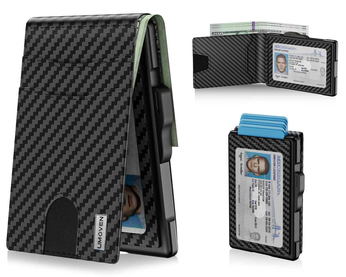 Slim RFID Blocking Leather Wallet for Men