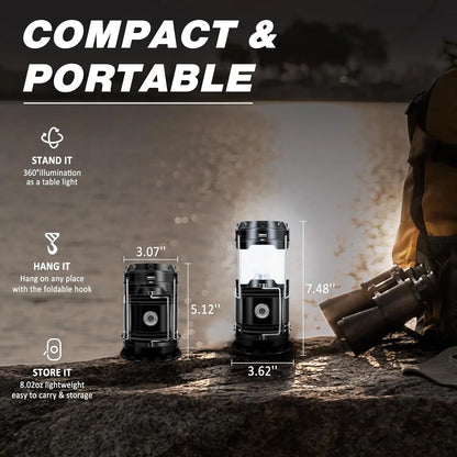 Solar Camping Lantern – 4 Pack Rechargeable LED