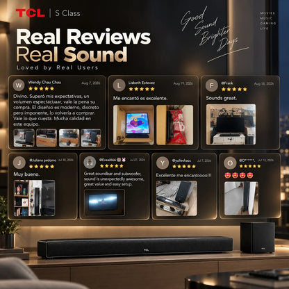 TCL S55H Sound Bar with Wireless Subwoofer