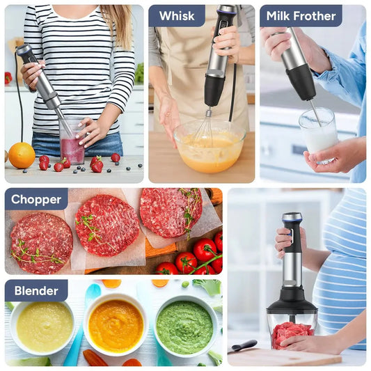 Immersion Blender 1600W |5-in-1 Hand Blender Set
