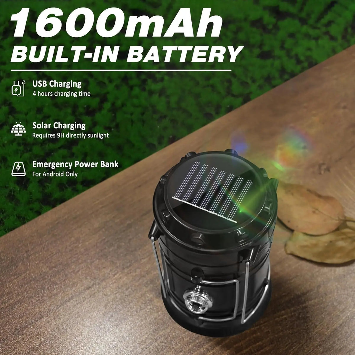 Solar Camping Lantern – 4 Pack Rechargeable LED