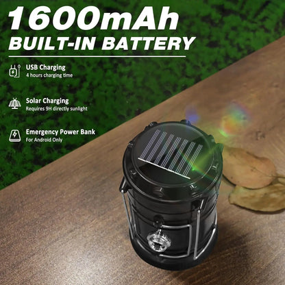 Solar Camping Lantern – 4 Pack Rechargeable LED