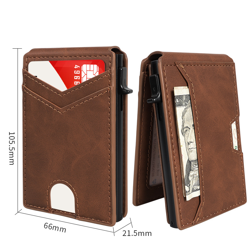 Slim RFID Blocking Leather Wallet for Men