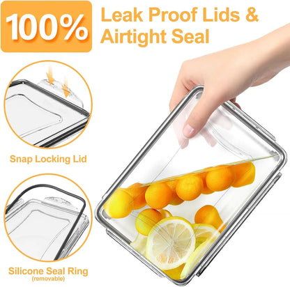 Sealed food storage container set, 24-pack - 12-pack