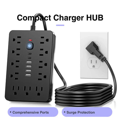 Surge Protector Power Strip | 17-in-1 with USB & Type-C
