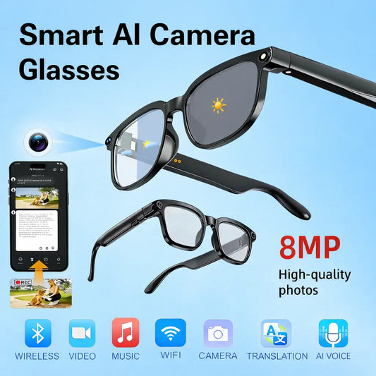 Smart AI Camera Glasses