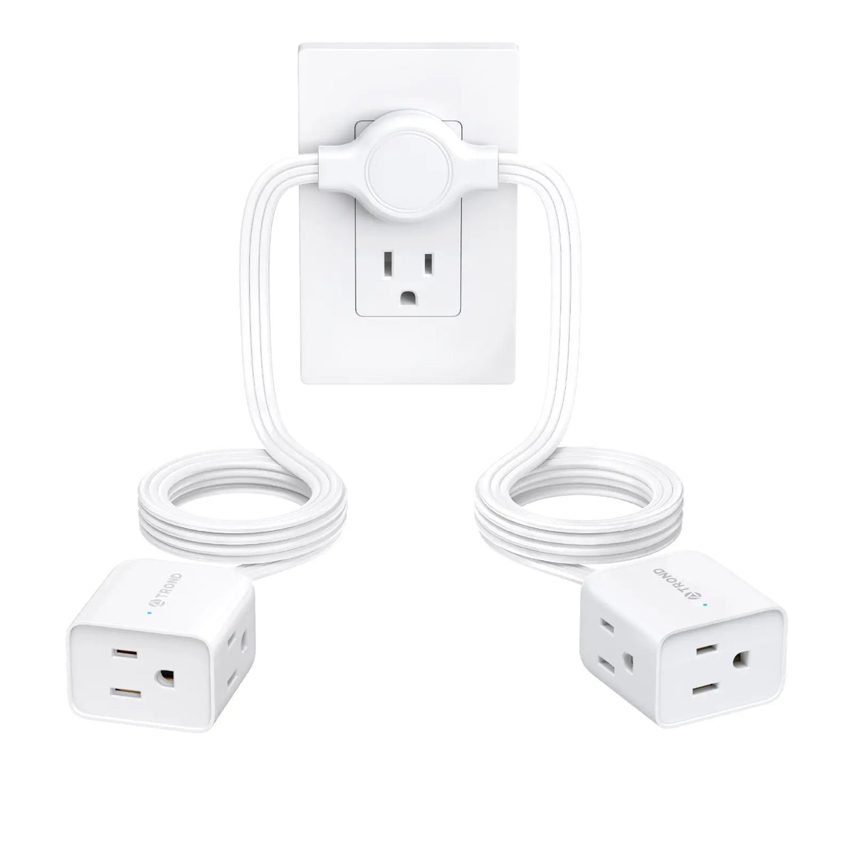 TROND Twin Extension Cord Power Strip