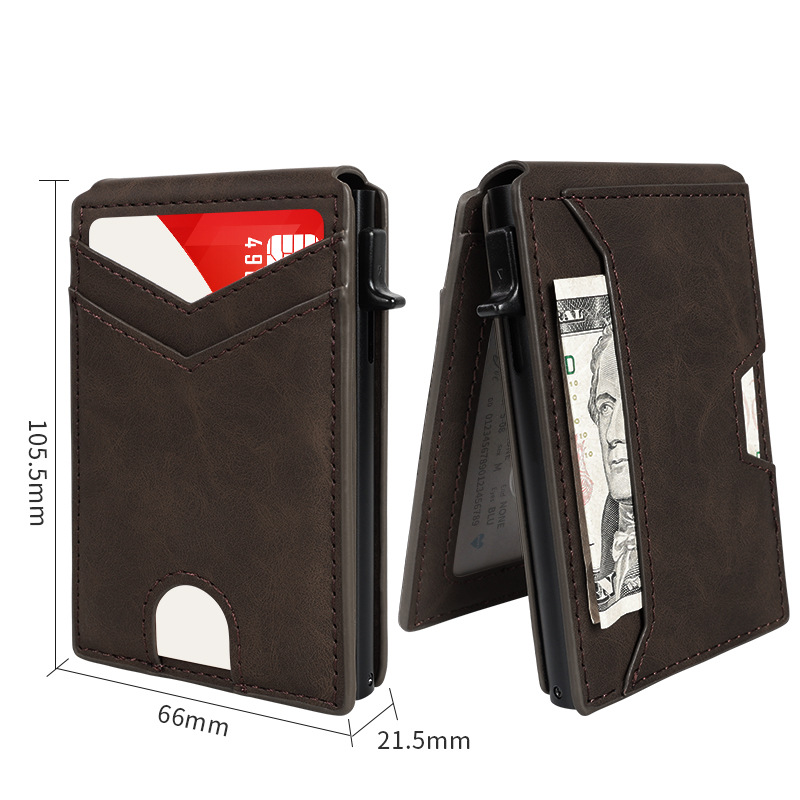Slim RFID Blocking Leather Wallet for Men