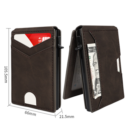 Slim RFID Blocking Leather Wallet for Men